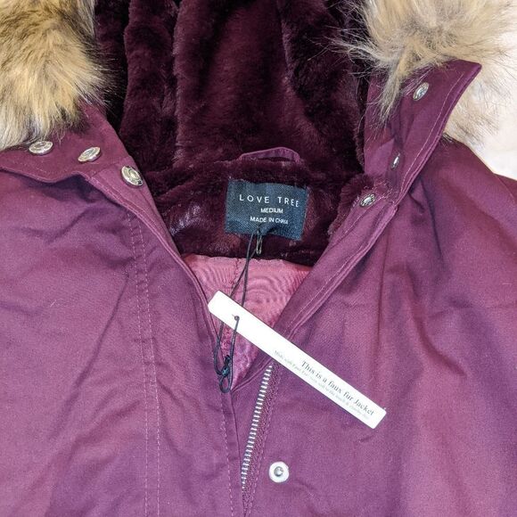 Love Tree Maroon Jacket - Picture 3 of 5